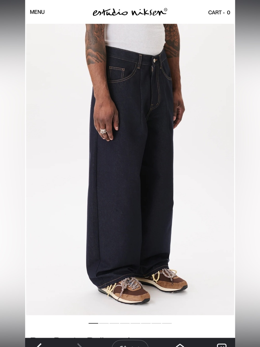 Estudio Niksen - Raw Denim Balloon Jeans - size 2 - Picture 2 of 8